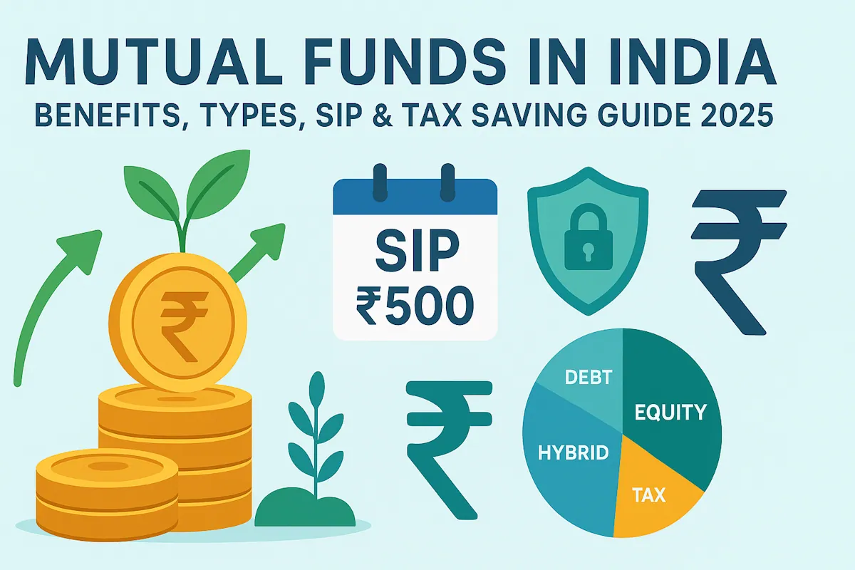Mutual Funds in India – Benefits, Types, SIP & Tax Saving Guide 2025